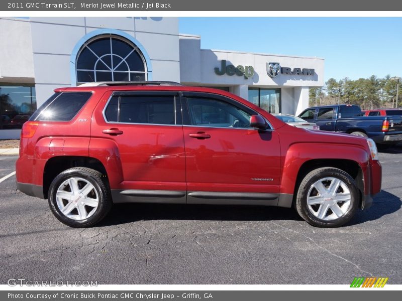 Merlot Jewel Metallic / Jet Black 2011 GMC Terrain SLT
