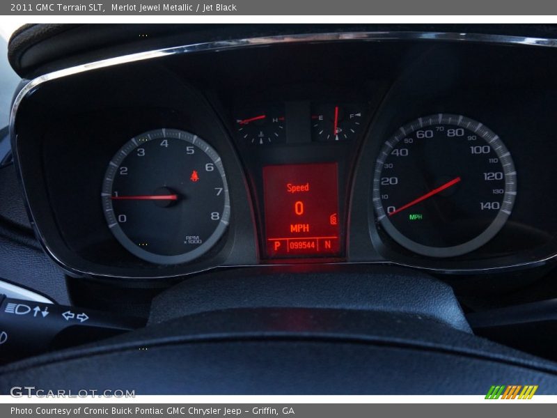 Merlot Jewel Metallic / Jet Black 2011 GMC Terrain SLT