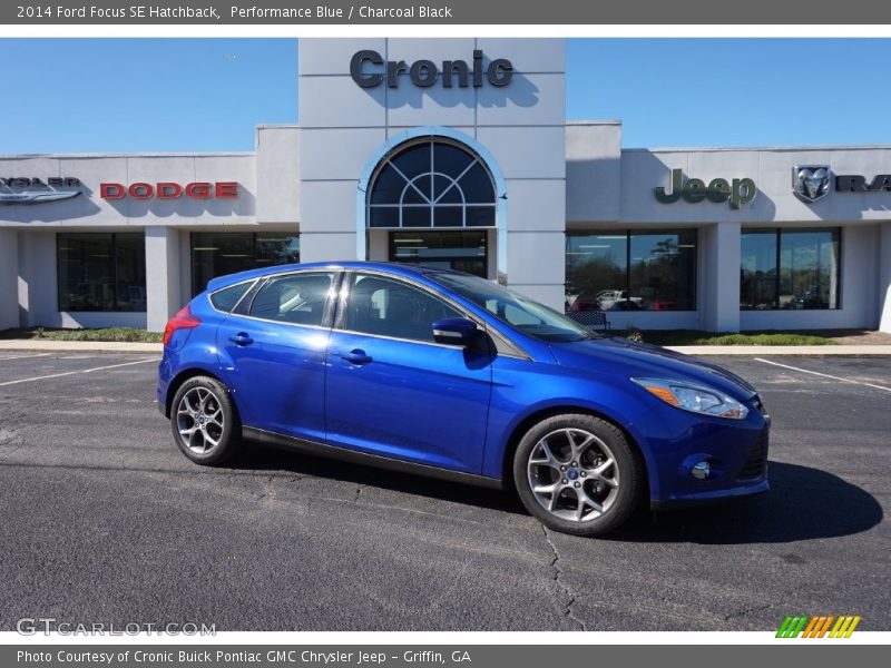 Performance Blue / Charcoal Black 2014 Ford Focus SE Hatchback