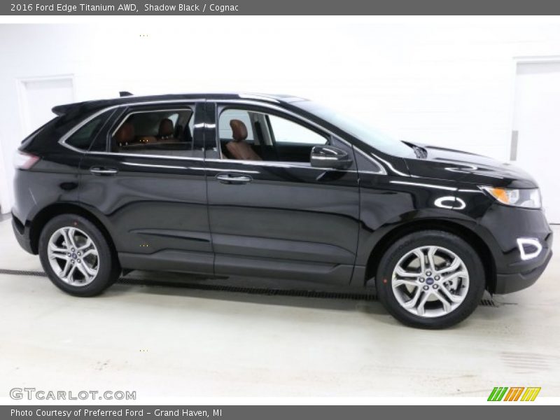 Shadow Black / Cognac 2016 Ford Edge Titanium AWD
