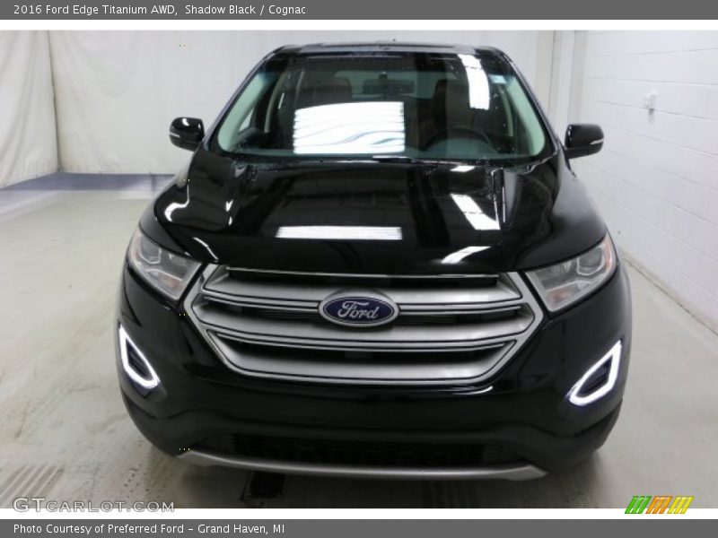 Shadow Black / Cognac 2016 Ford Edge Titanium AWD