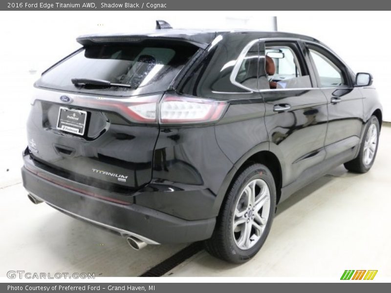 Shadow Black / Cognac 2016 Ford Edge Titanium AWD