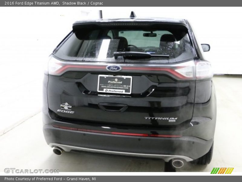 Shadow Black / Cognac 2016 Ford Edge Titanium AWD