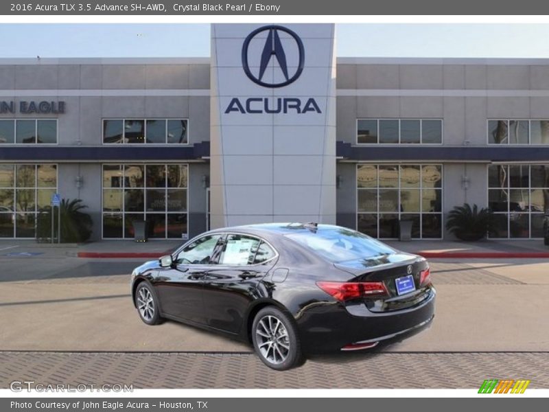 Crystal Black Pearl / Ebony 2016 Acura TLX 3.5 Advance SH-AWD
