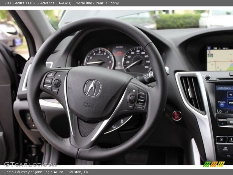 Crystal Black Pearl / Ebony 2016 Acura TLX 3.5 Advance SH-AWD