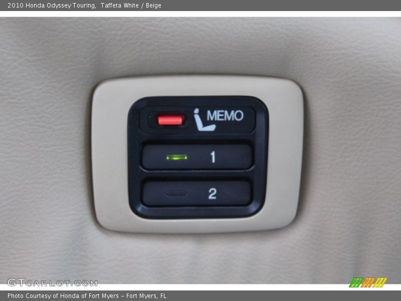 Taffeta White / Beige 2010 Honda Odyssey Touring