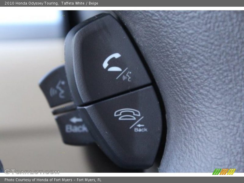 Taffeta White / Beige 2010 Honda Odyssey Touring