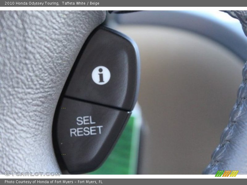 Taffeta White / Beige 2010 Honda Odyssey Touring
