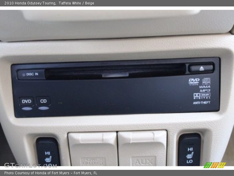 Taffeta White / Beige 2010 Honda Odyssey Touring