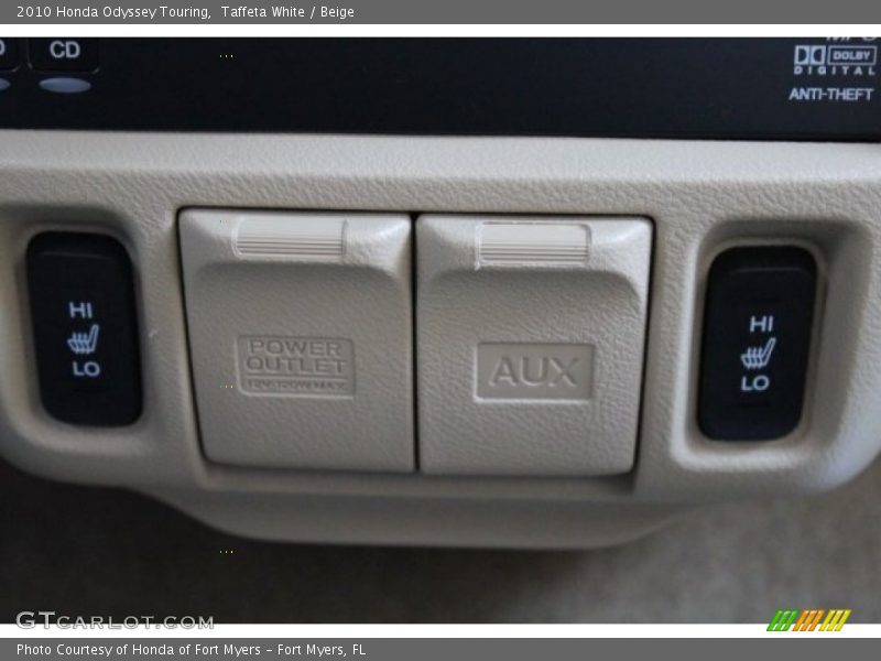 Taffeta White / Beige 2010 Honda Odyssey Touring