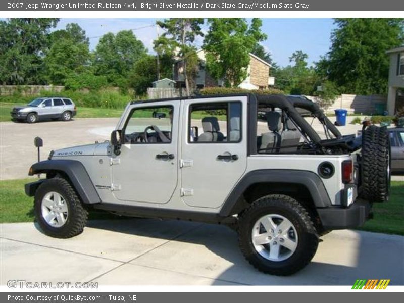 Bright Silver Metallic / Dark Slate Gray/Medium Slate Gray 2007 Jeep Wrangler Unlimited Rubicon 4x4