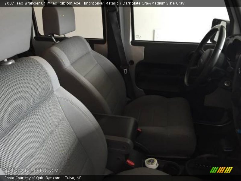Bright Silver Metallic / Dark Slate Gray/Medium Slate Gray 2007 Jeep Wrangler Unlimited Rubicon 4x4