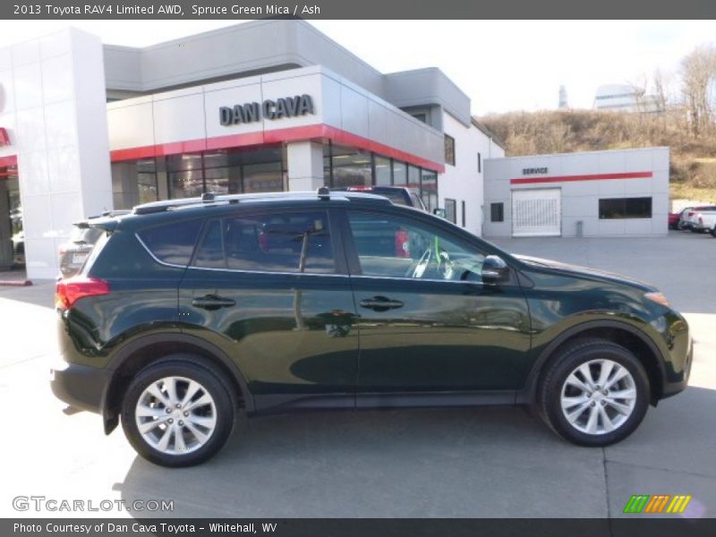 Spruce Green Mica / Ash 2013 Toyota RAV4 Limited AWD