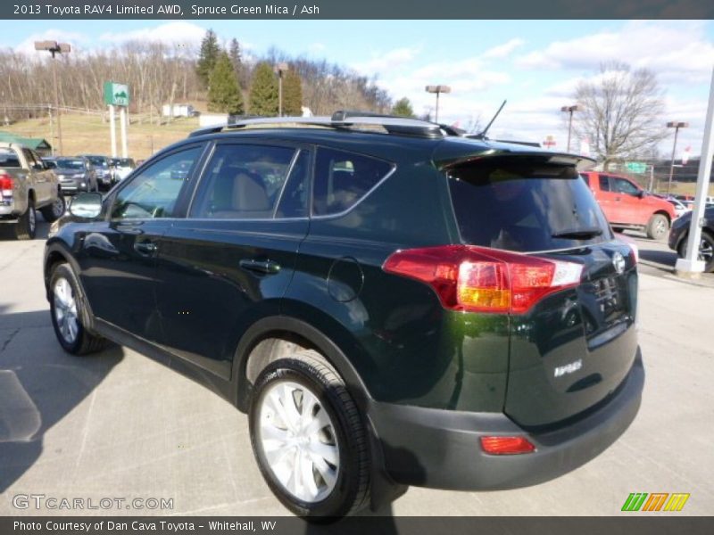 Spruce Green Mica / Ash 2013 Toyota RAV4 Limited AWD