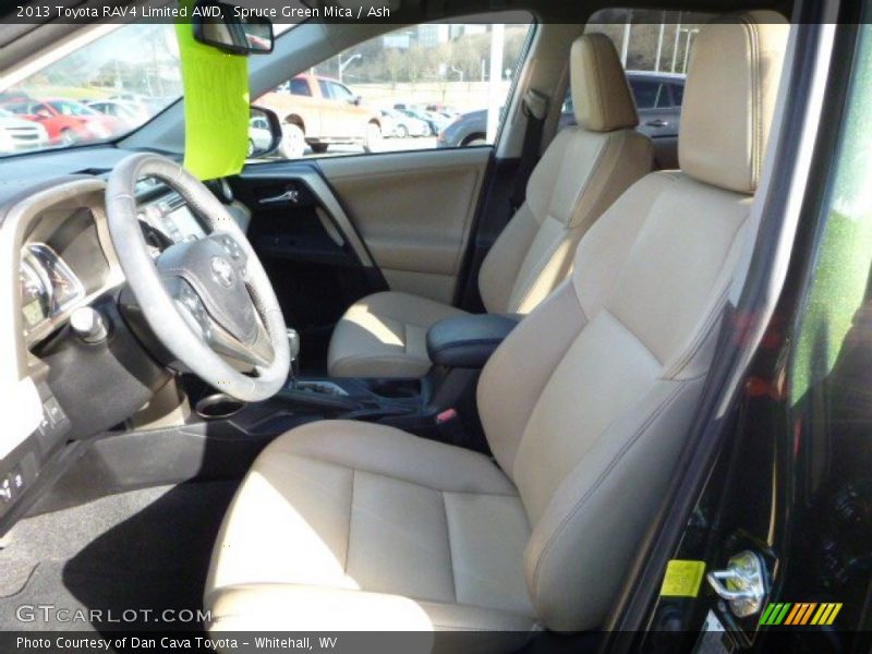 Spruce Green Mica / Ash 2013 Toyota RAV4 Limited AWD