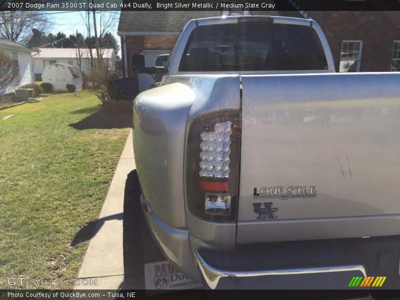 Bright Silver Metallic / Medium Slate Gray 2007 Dodge Ram 3500 ST Quad Cab 4x4 Dually