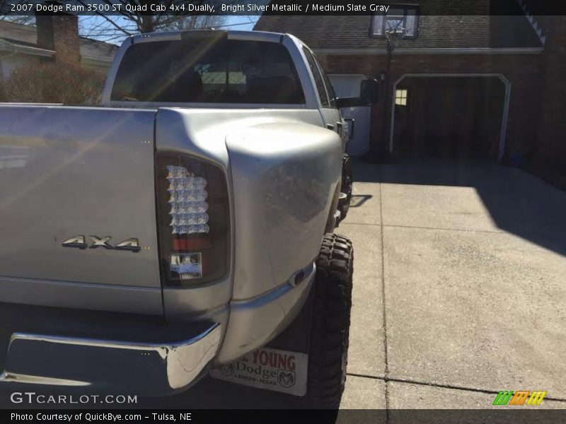 Bright Silver Metallic / Medium Slate Gray 2007 Dodge Ram 3500 ST Quad Cab 4x4 Dually