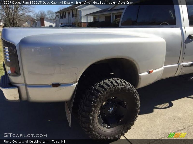 Bright Silver Metallic / Medium Slate Gray 2007 Dodge Ram 3500 ST Quad Cab 4x4 Dually