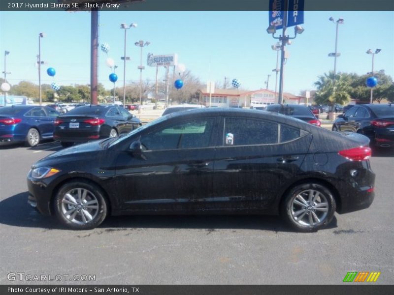 Black / Gray 2017 Hyundai Elantra SE