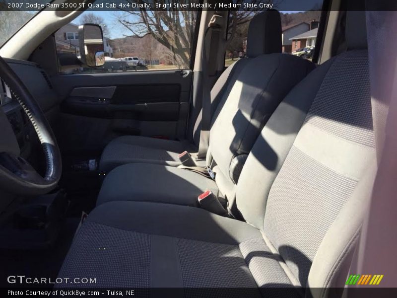 Bright Silver Metallic / Medium Slate Gray 2007 Dodge Ram 3500 ST Quad Cab 4x4 Dually