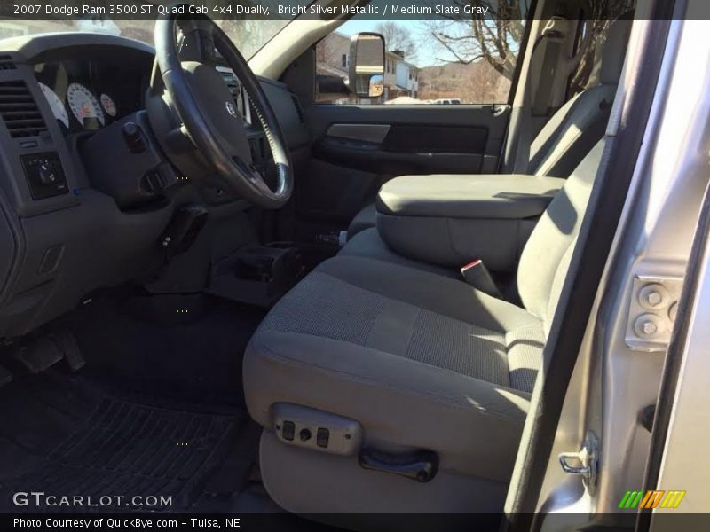 Bright Silver Metallic / Medium Slate Gray 2007 Dodge Ram 3500 ST Quad Cab 4x4 Dually