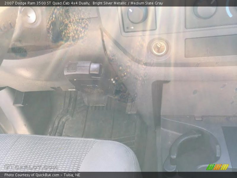 Bright Silver Metallic / Medium Slate Gray 2007 Dodge Ram 3500 ST Quad Cab 4x4 Dually