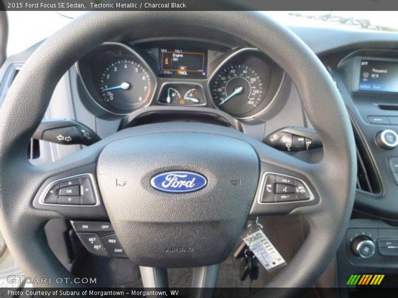 Tectonic Metallic / Charcoal Black 2015 Ford Focus SE Sedan