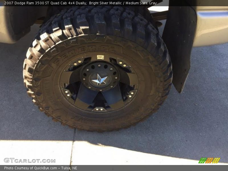 Bright Silver Metallic / Medium Slate Gray 2007 Dodge Ram 3500 ST Quad Cab 4x4 Dually