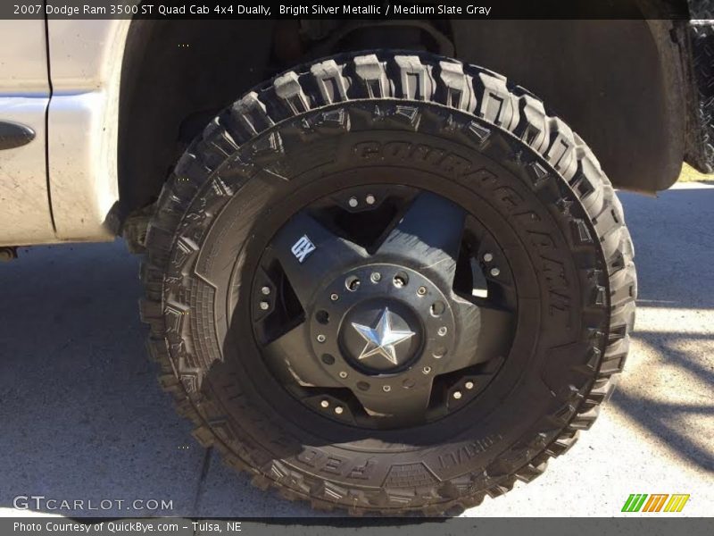Bright Silver Metallic / Medium Slate Gray 2007 Dodge Ram 3500 ST Quad Cab 4x4 Dually