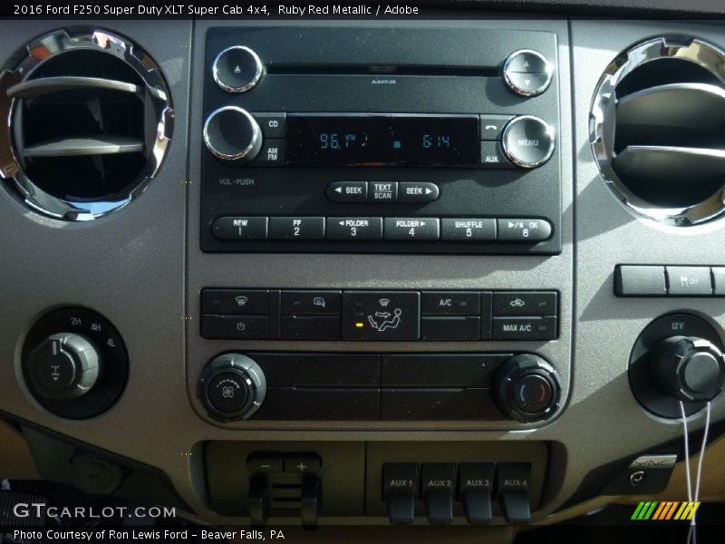 Ruby Red Metallic / Adobe 2016 Ford F250 Super Duty XLT Super Cab 4x4