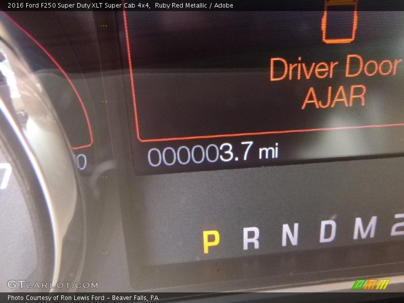 Ruby Red Metallic / Adobe 2016 Ford F250 Super Duty XLT Super Cab 4x4