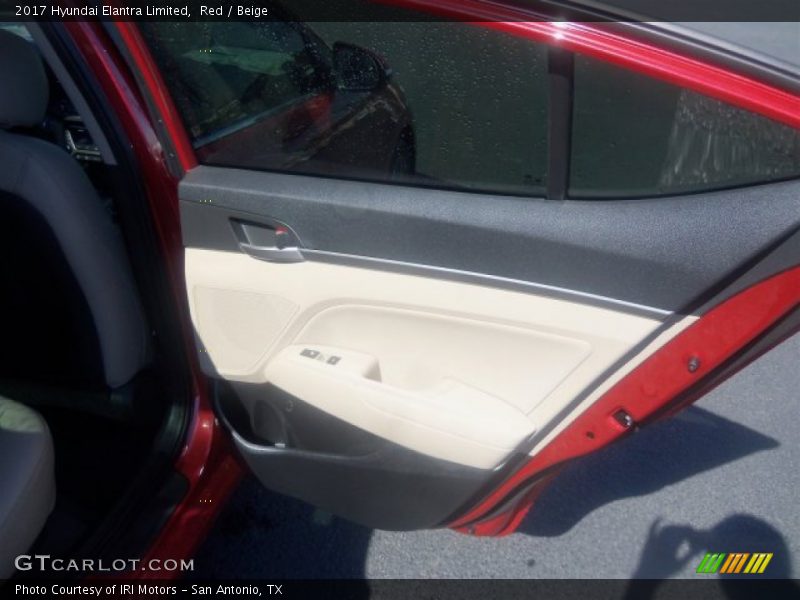 Red / Beige 2017 Hyundai Elantra Limited
