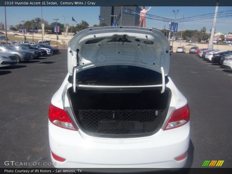 Century White / Gray 2016 Hyundai Accent SE Sedan