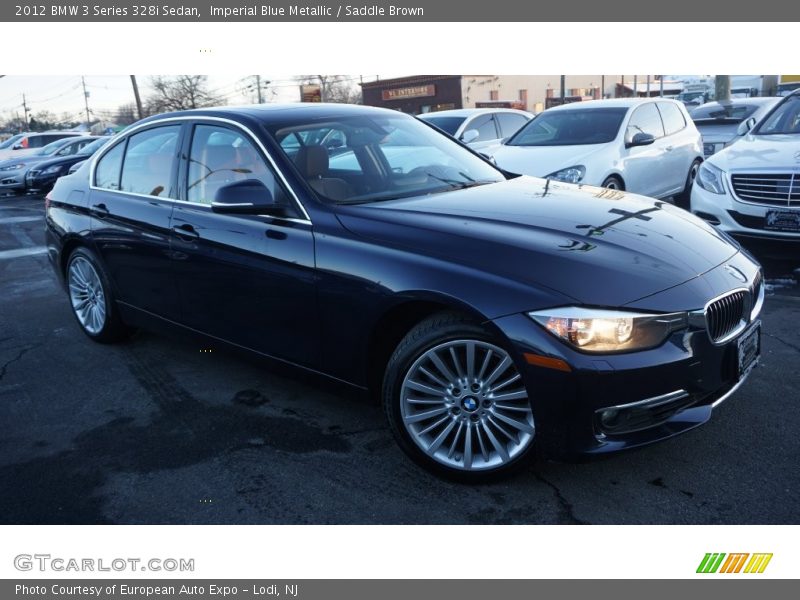 Imperial Blue Metallic / Saddle Brown 2012 BMW 3 Series 328i Sedan