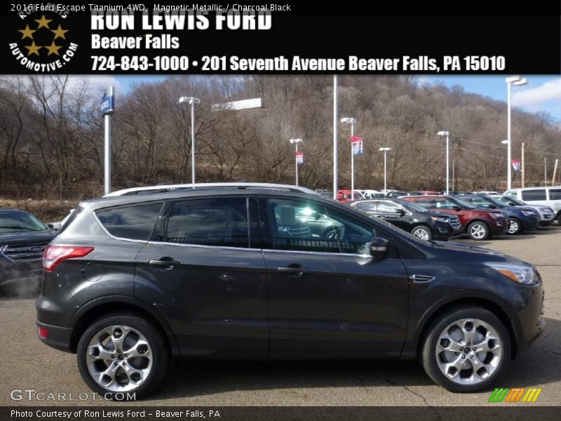 Magnetic Metallic / Charcoal Black 2016 Ford Escape Titanium 4WD