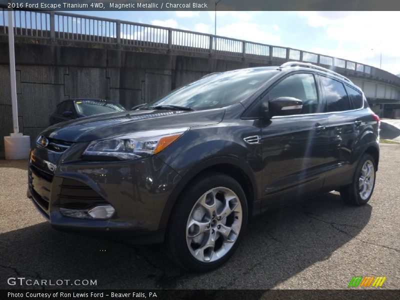Magnetic Metallic / Charcoal Black 2016 Ford Escape Titanium 4WD