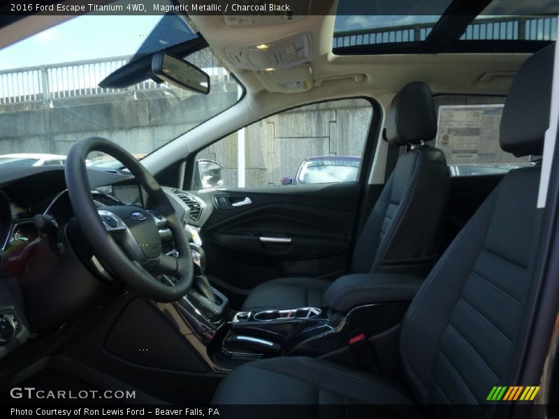 Magnetic Metallic / Charcoal Black 2016 Ford Escape Titanium 4WD