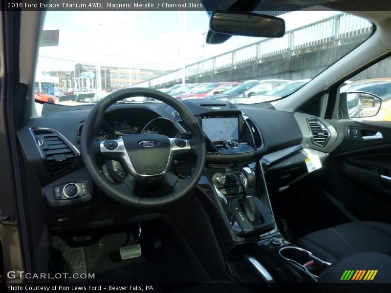 Magnetic Metallic / Charcoal Black 2016 Ford Escape Titanium 4WD