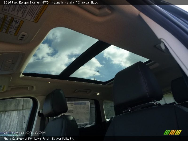 Magnetic Metallic / Charcoal Black 2016 Ford Escape Titanium 4WD
