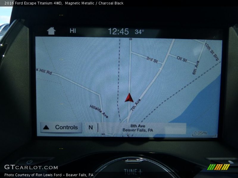 Magnetic Metallic / Charcoal Black 2016 Ford Escape Titanium 4WD