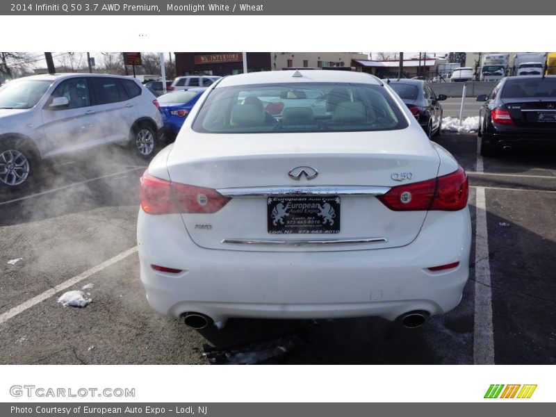 Moonlight White / Wheat 2014 Infiniti Q 50 3.7 AWD Premium