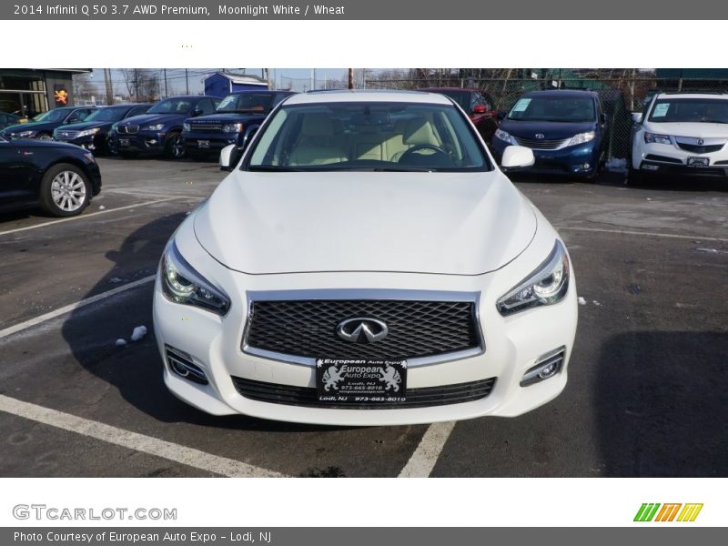 Moonlight White / Wheat 2014 Infiniti Q 50 3.7 AWD Premium
