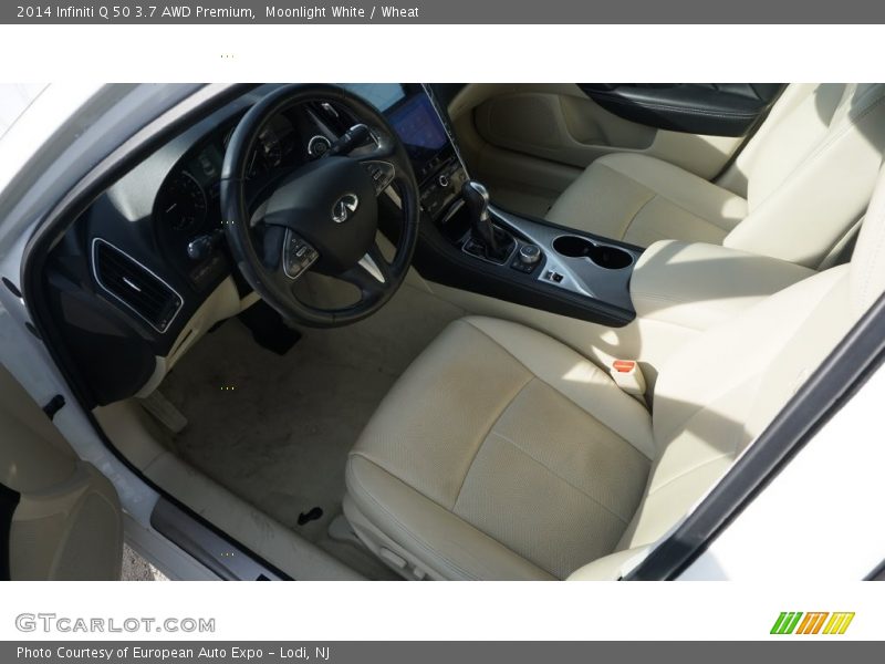 Moonlight White / Wheat 2014 Infiniti Q 50 3.7 AWD Premium