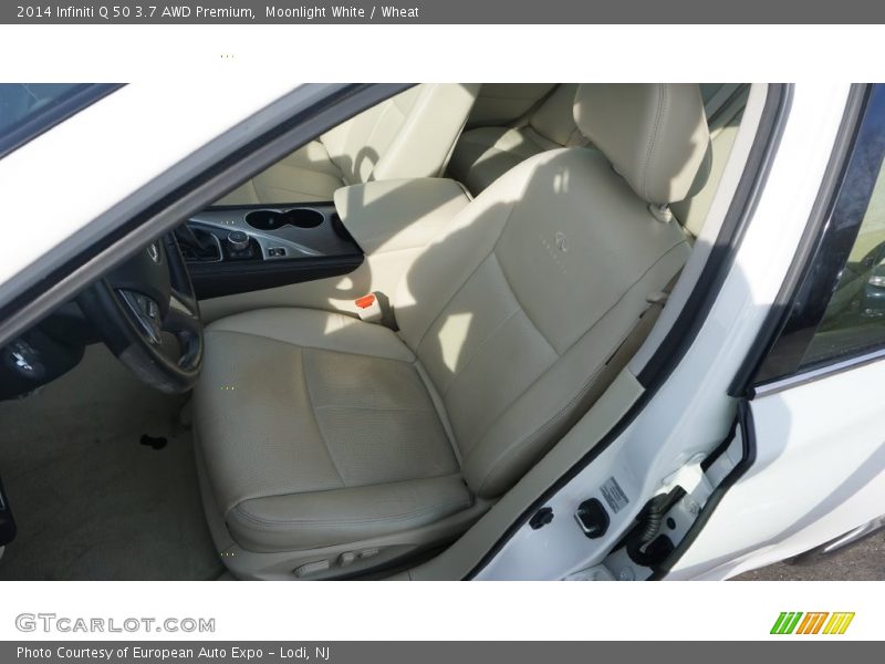 Moonlight White / Wheat 2014 Infiniti Q 50 3.7 AWD Premium