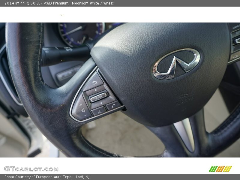 Moonlight White / Wheat 2014 Infiniti Q 50 3.7 AWD Premium