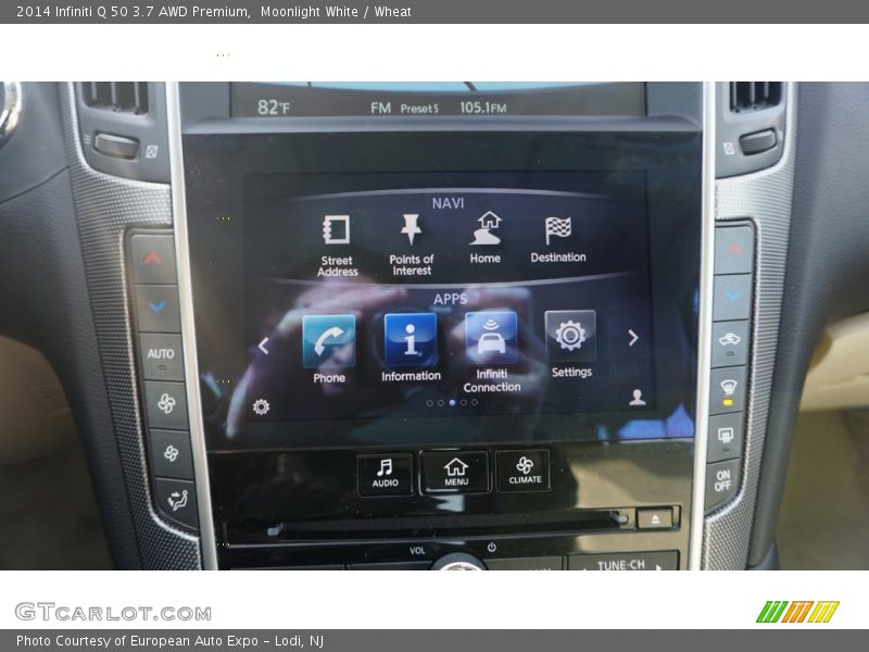 Moonlight White / Wheat 2014 Infiniti Q 50 3.7 AWD Premium