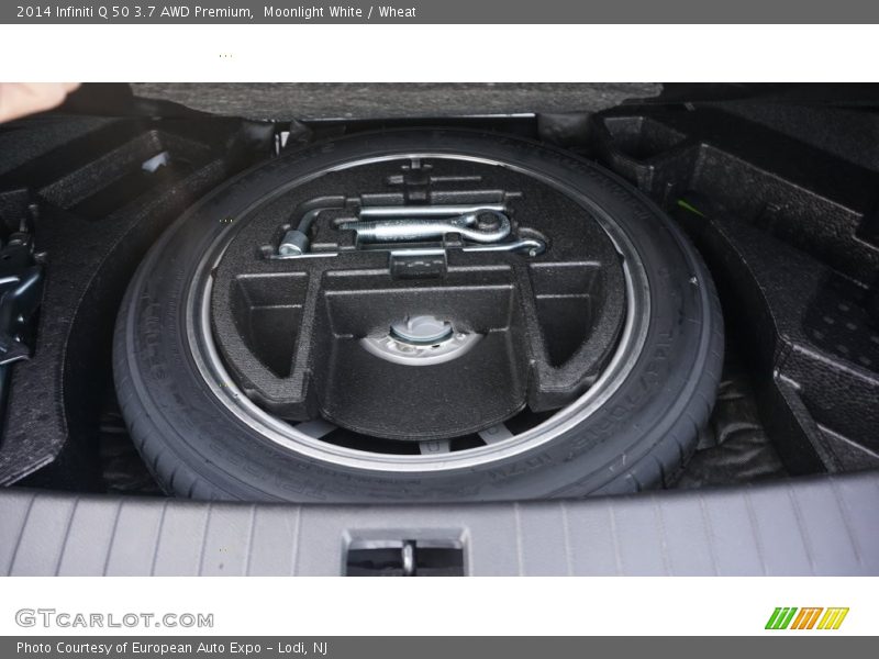 Moonlight White / Wheat 2014 Infiniti Q 50 3.7 AWD Premium