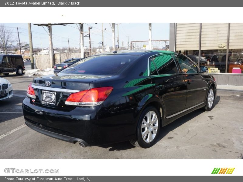 Black / Black 2012 Toyota Avalon Limited