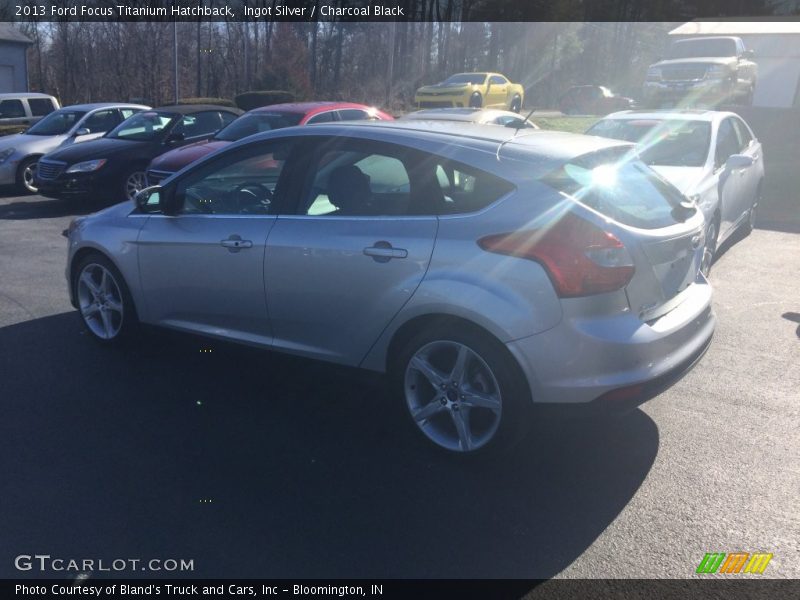 Ingot Silver / Charcoal Black 2013 Ford Focus Titanium Hatchback
