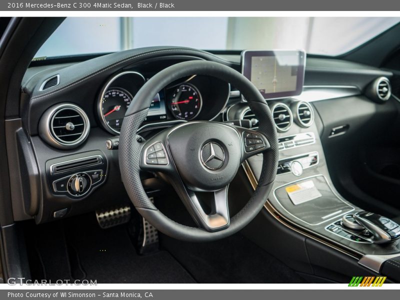 Black / Black 2016 Mercedes-Benz C 300 4Matic Sedan